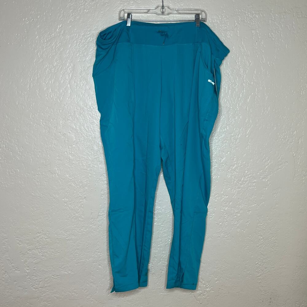 Grey's Anatomy Active Barco Women's Scrubs Bundle of 2 Teal 5XL Performance Wear
